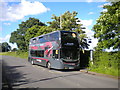 Bus on Weeford Road, Roughley