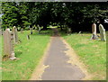 Road through the northern edge of St Woolos Cemetery, Newport