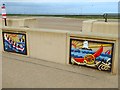NZ6025 : Seaside "postcards" on the sea front at Redcar by Oliver Dixon