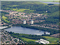 Stanely Reservoir from the air