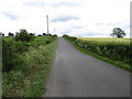 The Dromara Road traversing a drumlin