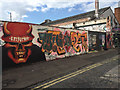 ST5973 : Graffiti and flyposting, Moon Street, Bristol by Robin Stott