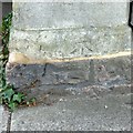 ST5773 : Bench mark, Buckingham Place by Alan Murray-Rust