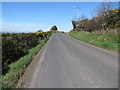 Approaching a sharp bend in the Leitrim Road