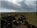 NB3952 : Peat cutting, Mula o' Thuath, Isle of Lewis by Claire Pegrum
