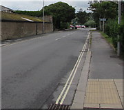 SY4690 : West Bay Road from West Bay towards Bridport by Jaggery