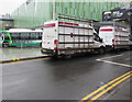 Two Glassolutions vans in Corn Street, Newport