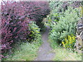 Enclosed Footpath at Haworth Brow leading from Brow Top Road to the A6033 road