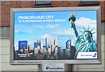 J3373 : Icelandair advertisement, Belfast (June 2017) by Albert Bridge