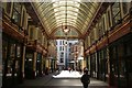 View out towards Lime Street from Leadenhall Market