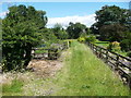 Footpath through a garden, Weeton