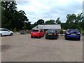 Cars parked at The Hub, Quarry Farm