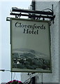 Sign for the Clovenfords  Hotel