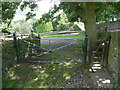 Gate on Sowerby Bridge FP38 at Throstle Nest, Luddendenfoot