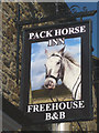 Sign for the Pack Horse Inn, Stanhope