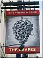 TQ6474 : The Grapes sign by Oast House Archive