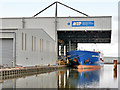 SE7422 : Steel Terminal, Goole Barge Dock by David Dixon