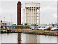 SE7423 : "Salt and Pepper" Water Towers, Goole by David Dixon