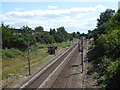 View of the railway from Brick Lane bridge