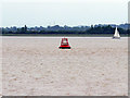 TA0726 : Red (Port) Buoy in the Humber Estuary by David Dixon