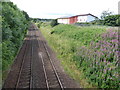 Rail track south from Blackiemuir Avenue bridge