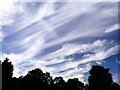 SE0162 : Cirrus clouds above the River Wharfe by Graham Hogg