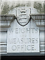 Inscribed stone on the former Weights and Measures Office, Seven Sisters Road / Manchester Road, N15