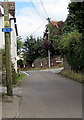 Yate cycle route direction sign, Nibley Lane, Nibley, South Gloucestershire