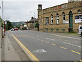 Dalton Lane at Dalton Mills with Worth Bridge Road joining from the left