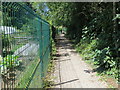 Path between River Wharfe and allotments from Ben Rhydding to Ilkley