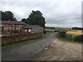 Farm Buildings and Fields by Hardwick Lane