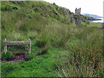NM8026 : Path to Gylen Castle, Kerrera by Andrew Curtis