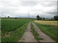 Farm track towards Grimston Hill