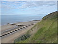 TG2441 : Looking down to Overstrand beach by Chris Holifield