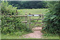 Footpath gate on Sirhowy Valley Walk