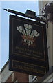 Sign for the Prince of Wales Hotel, Falmouth