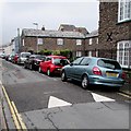 On-street parking and speed bumps, Trinity Street, Barnstaple