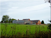 SJ5747 : Ryebank Farm and pasture near Gauntons Bank, Cheshire by Roger  D Kidd