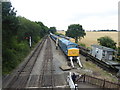 TL4903 : View from the footbridge at North Weald station by Marathon