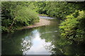 River Ebbw upstream from footbridge