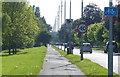 Cycleway and path along the A1105