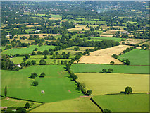 SJ7980 : Farmland near Kimbles from the air by Thomas Nugent
