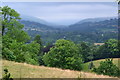 The Usk Valley from Monmouthshire and Brecon Canal bridge No. 105