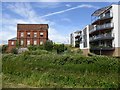 Old and new by canal in Taunton