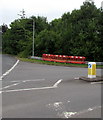 ST3190 : Temporary barriers alongside a metal barrier, Pillmawr Road, Newport by Jaggery