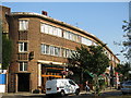 Shops and flats at Hanger Green, W5