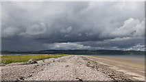 NH8058 : On the eastern beach of Whiteness Head by Julian Paren