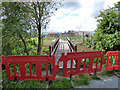 New footbridge, not yet open