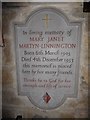 St Philip, Burwash Weald: memorial (10)