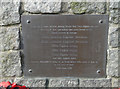 TM0639 : Memorial Plaque on the Raydon Airfield Memorial by Adrian S Pye